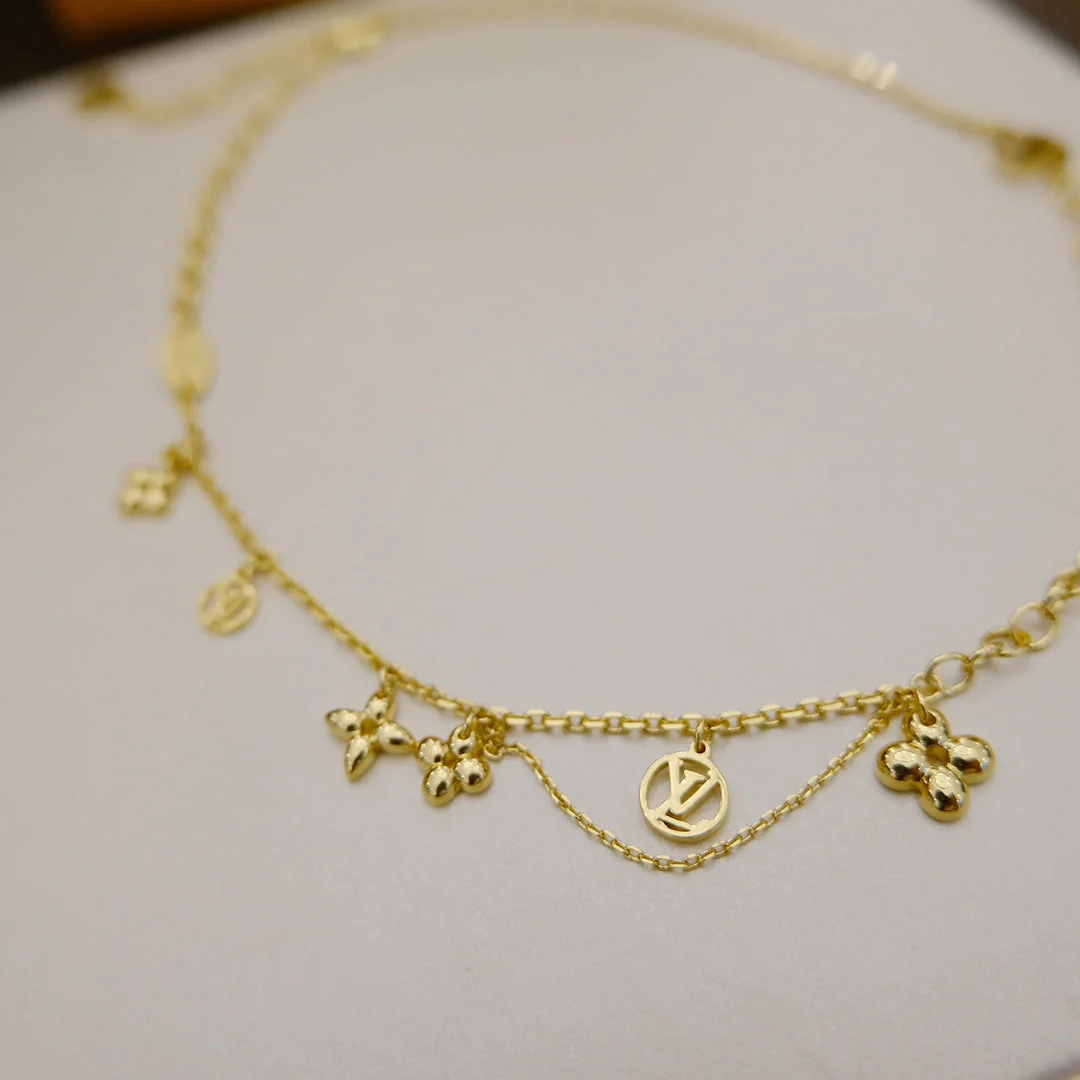 [Loui]BLOOMING SUPPLE NECKLACE BRASS