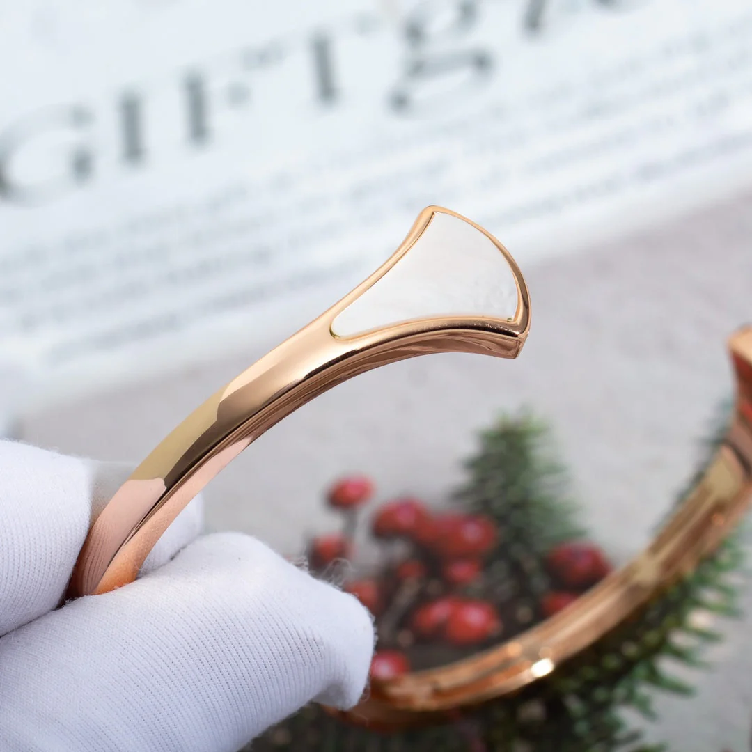 [BV]DREAM BRACELET OPEN PINK GOLD MOP DIAMOND