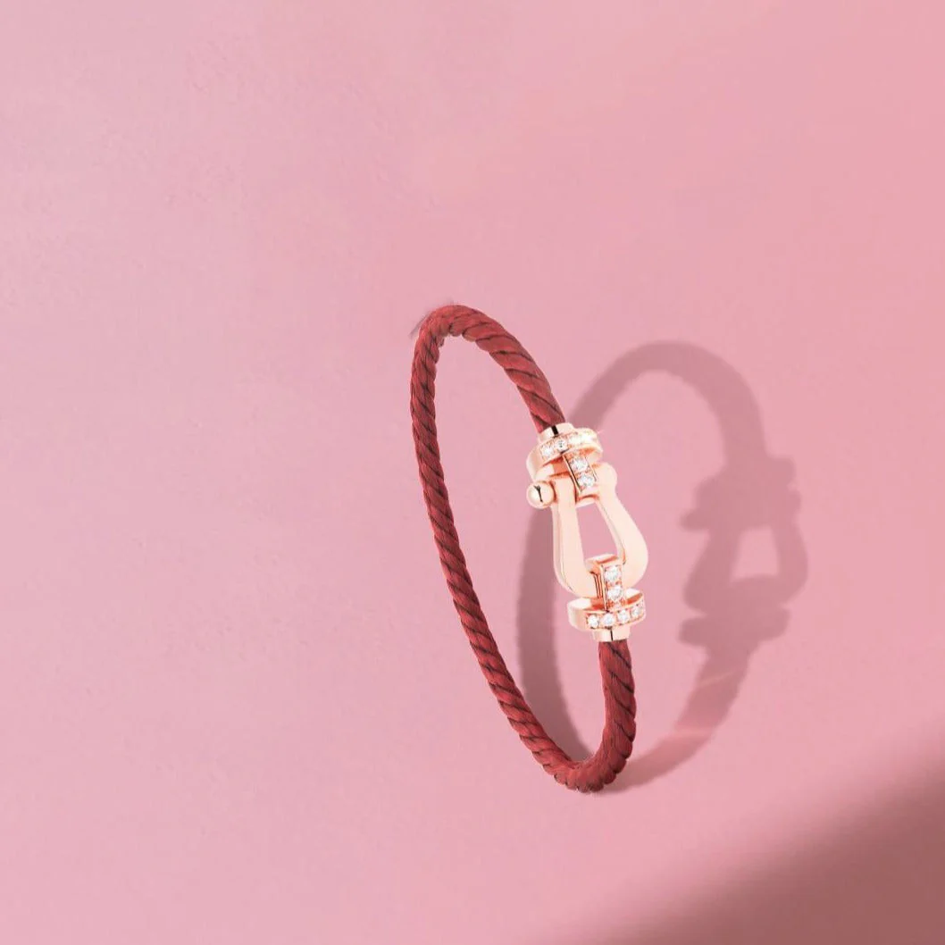 [FE]FORCE 10 HALF DIAMOND PINK GOLD RED CORDERI LARGE AND MEDIUM MODEL