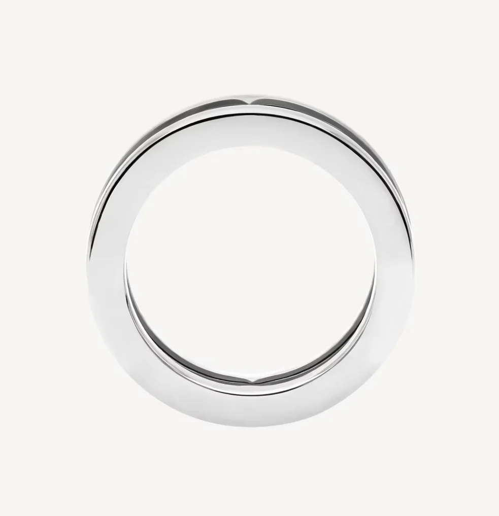 [BV]ZERO 1 ONE-BAND WITH OPENWORK LOGO SPIRAL RING