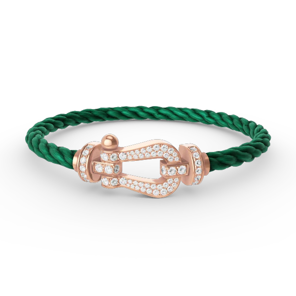 [FE]FORCE LARGE HORSESHOE FULL DIAMOND BRACELET ROSE GOLD