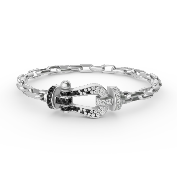 [FE]FORCE LARGE HORSESHOE CLASP  METAL BRACELET