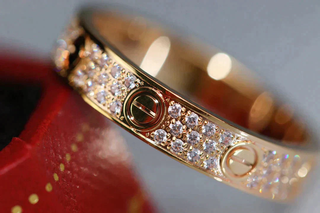 [CT]LOVE RING 3.6MM DIAMOND PAVED