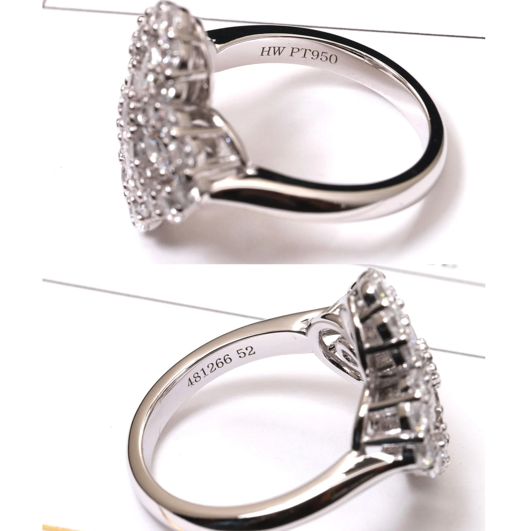[VA]LOOP RING FULL MOTIF DIAMOND 16MM SILVE