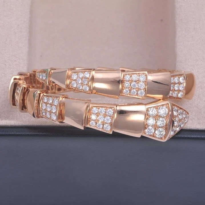 [BV]SERPENTI BRACELET PINK GOLD DIAMOND