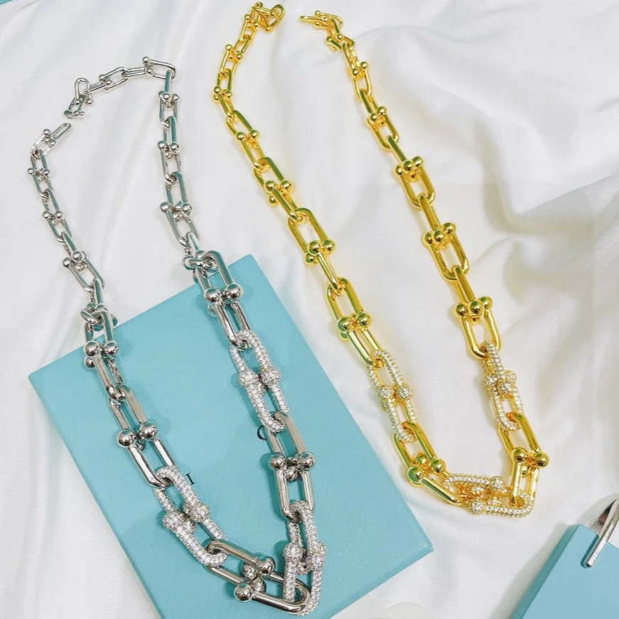 [TF]HARDWEAR NECKLACE DIAMOND PAVED