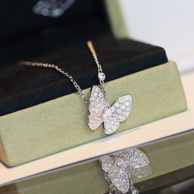 [VA]BUTTERFLY DIAMOND NECKLACE