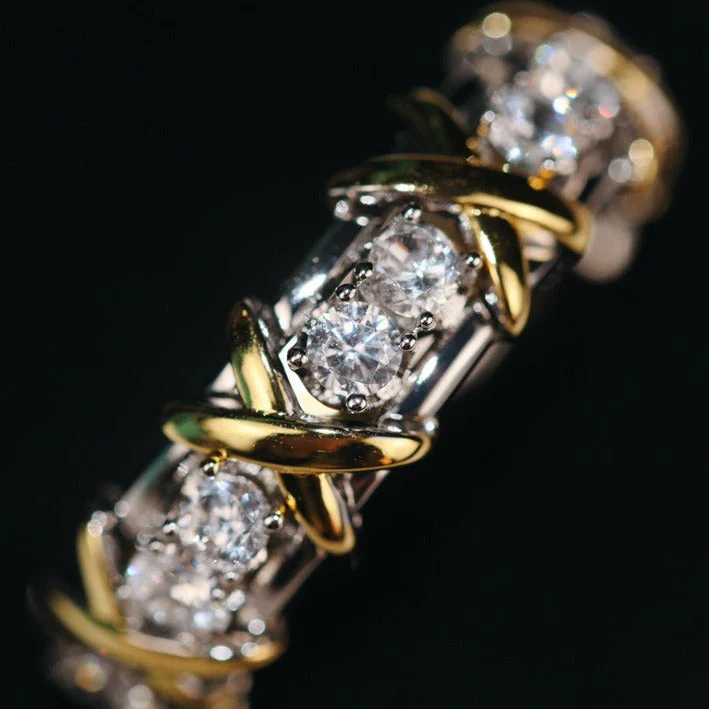 [TF]SIXTEEN STONE RING GOLD