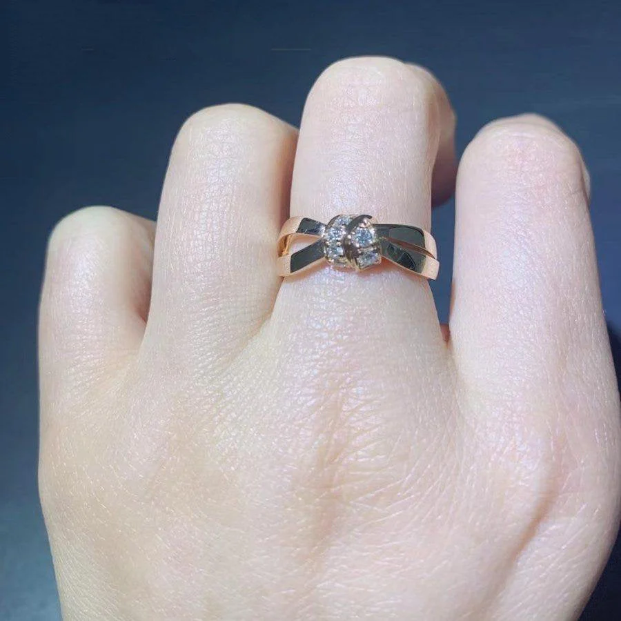 [TF]LIENS RING ROSE GOLD DIAMOND