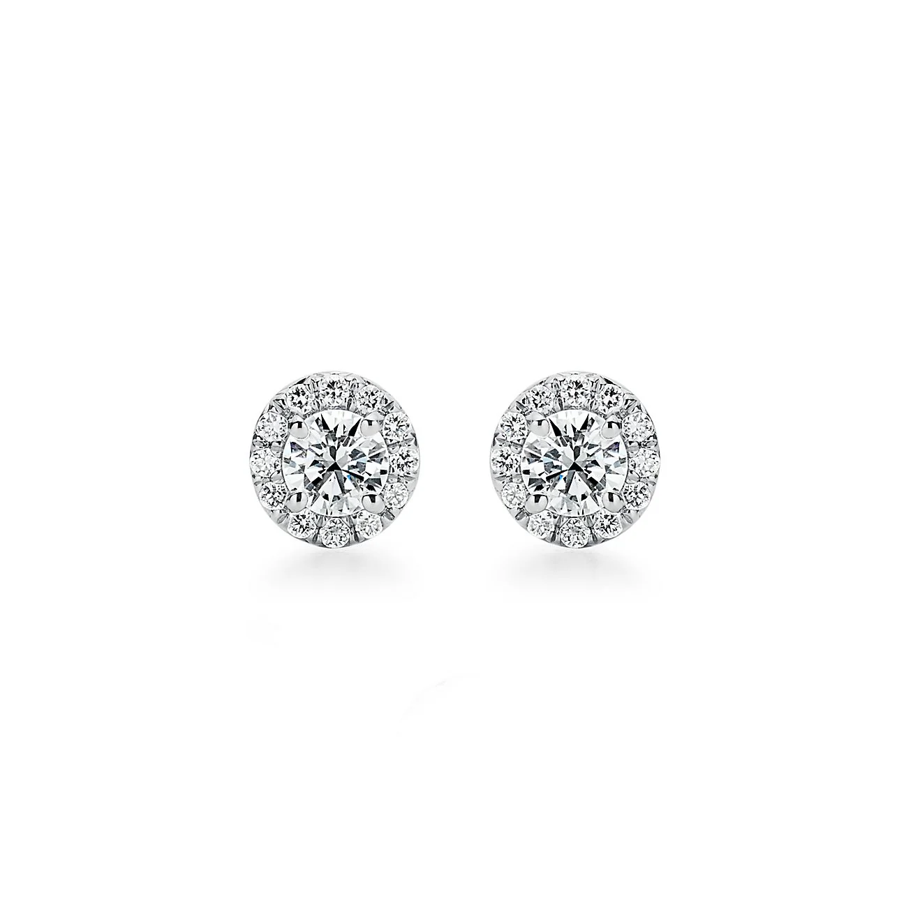 [TF]ROUND HALO EARRINGS