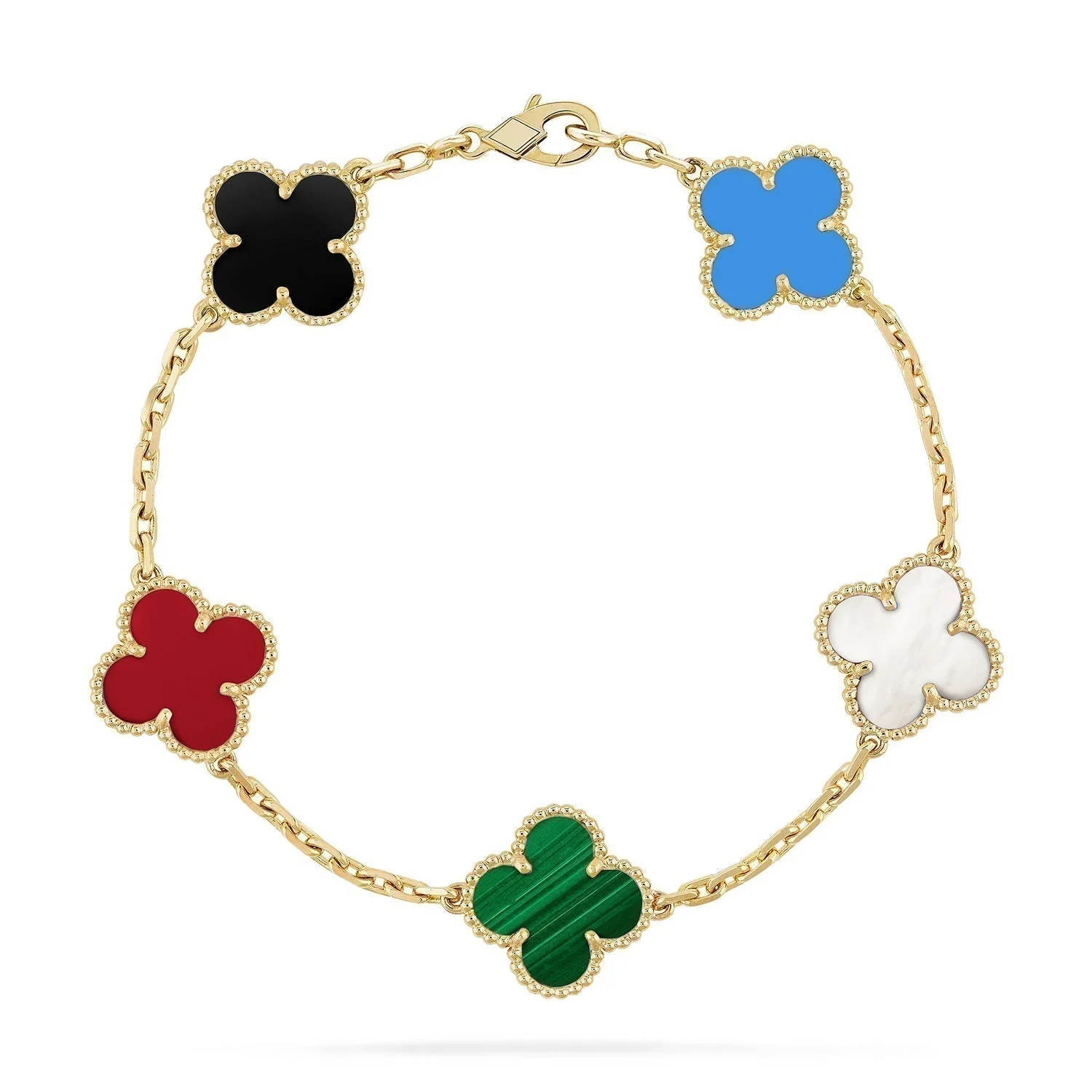 [VA]CLOVER 5 MOTIFS MULTICOLOR  BRACELET