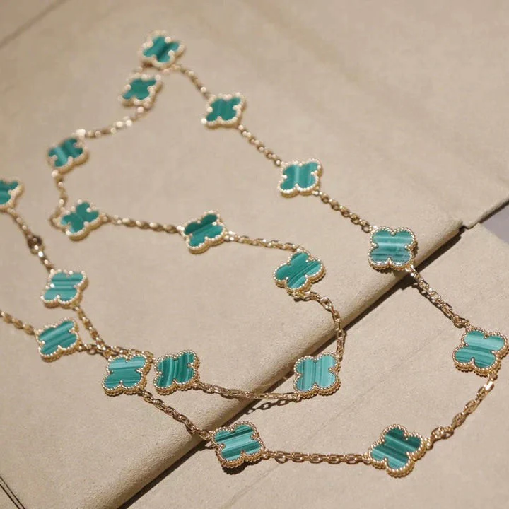 [VA]CLOVER 20 MOTIFS MALACHITE GOLD