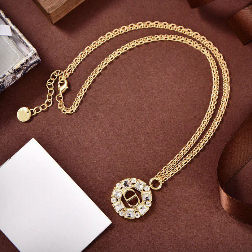 [CD] PENDANT GOLD DIAMOND NECKLACE