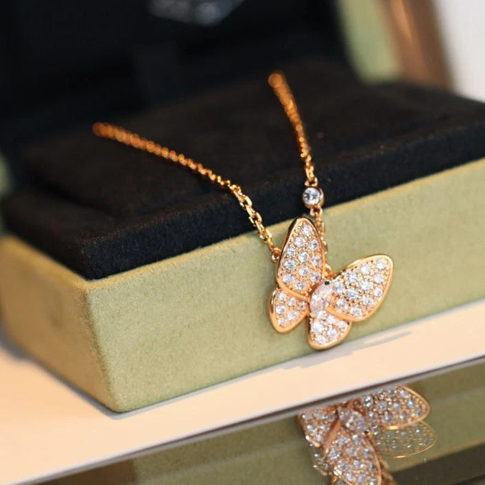 [VA]BUTTERFLY DIAMOND NECKLACE