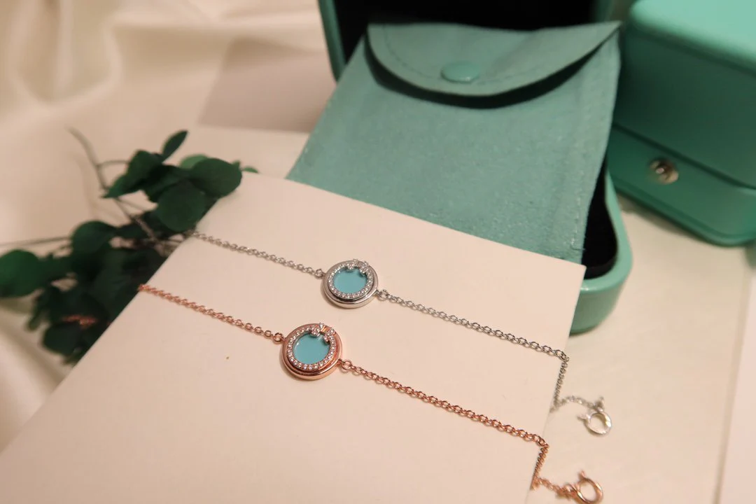 [TF]DIAMOND CIRCLE ROSE GOLD BRACELET