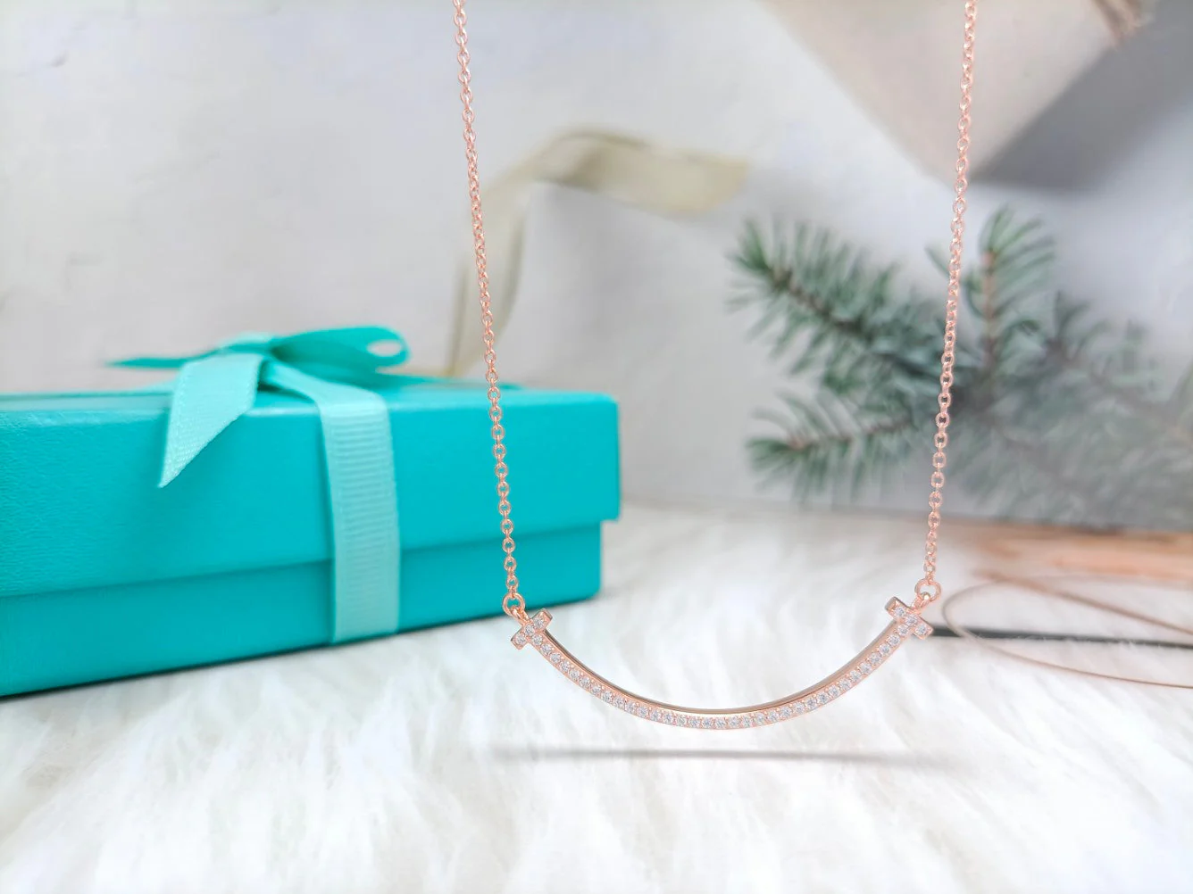 [TF]BIG SMILE PEDANT DIAMOND NECKLACE