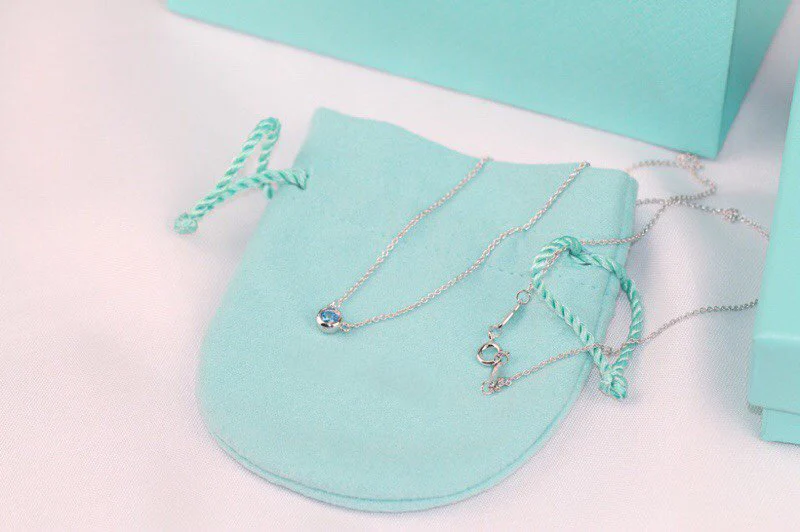 [TF]ELSA PERETTI SERIES SINGLE DIAMOND SIMPLE NECKLACE