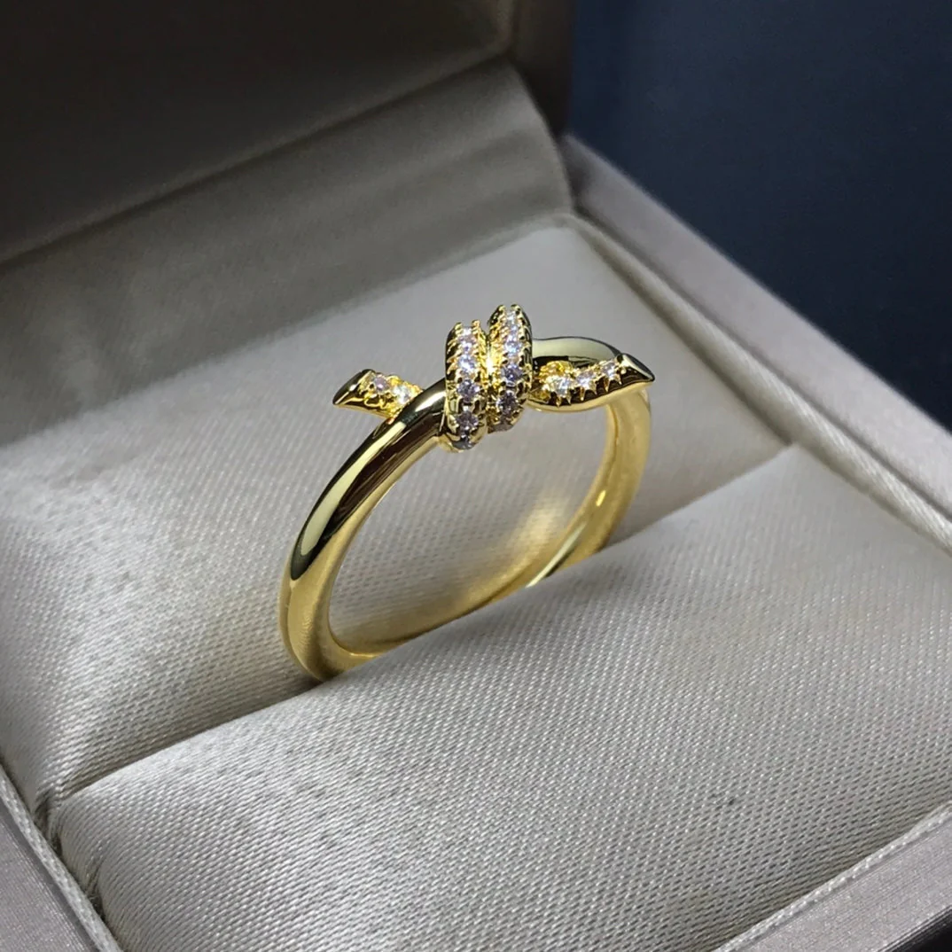 [TF]KNOT RING 1.2MM DIAMOND
