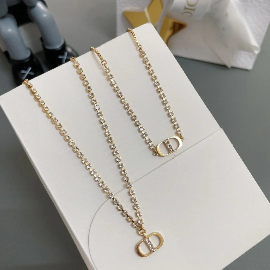 [CD] CHAIN DIAMOND NECKLACE