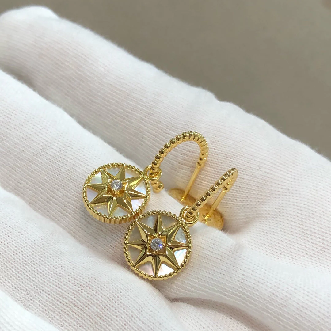 [CD]LUCKY STAR GOLD MOP EARRINGS