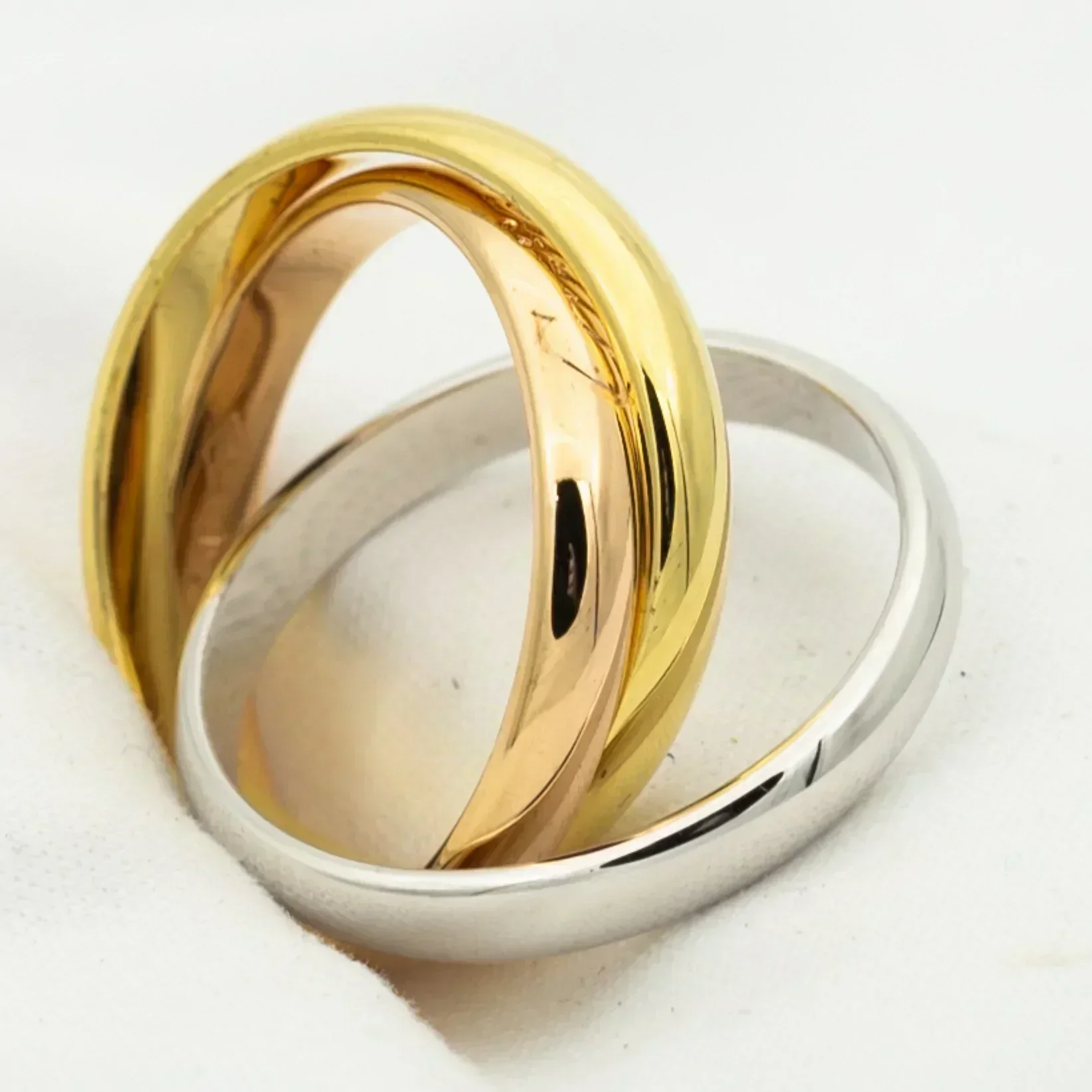 [TF]TRINITY RING GOLD ROSE GOLD SILVER