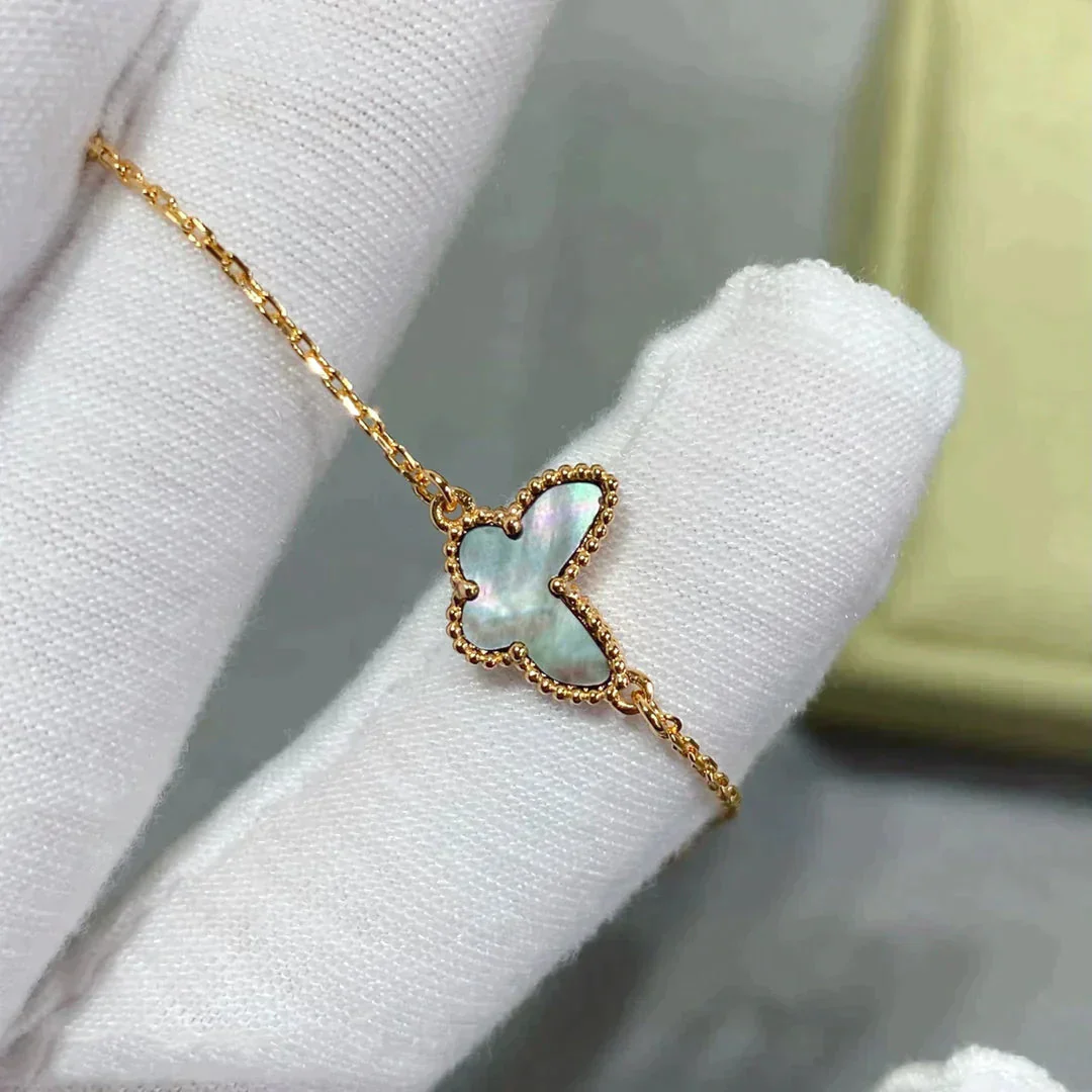 [VA]BUTTERFLY DARK MOP BUTTERFLY BRACELET