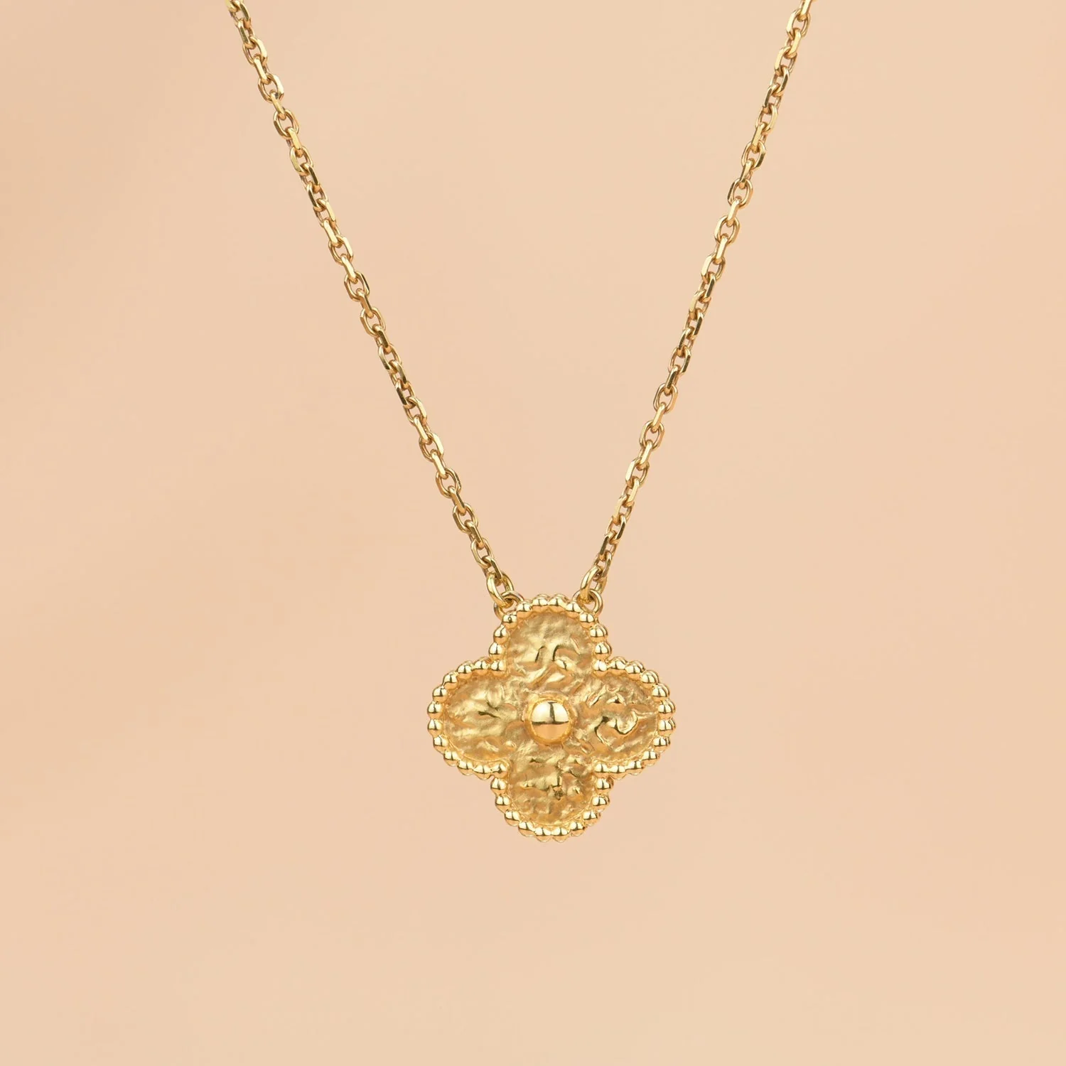 [VA]CLOVER 15MM  BRONZING NECKLACE