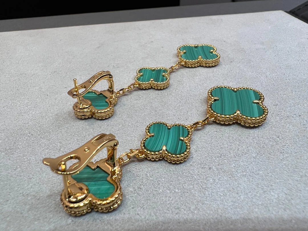 [VA]CLOVER MALACHITE 3 MOTIFS GOLD