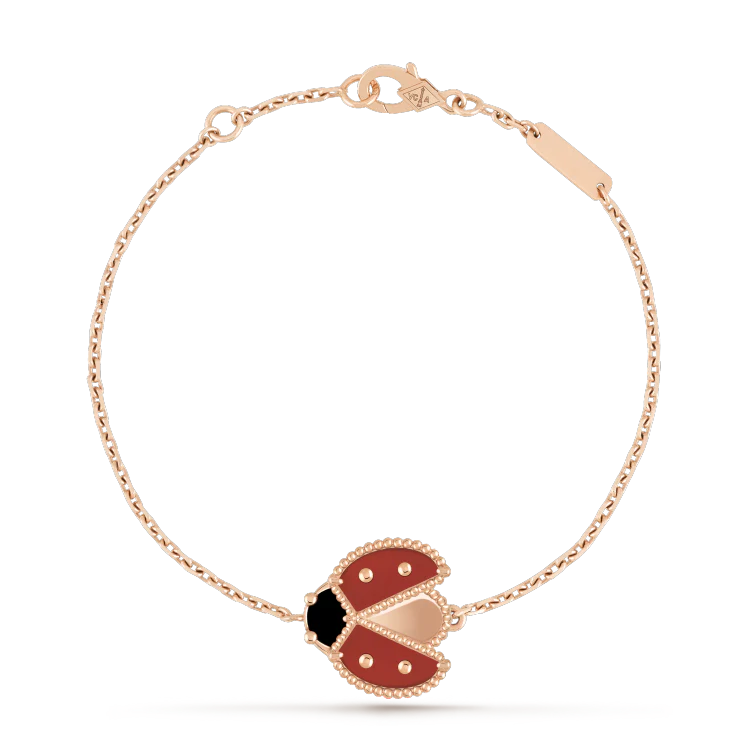 [VA]LUCKY SPRING 1 MOTIF PINK GOLD BRACELET