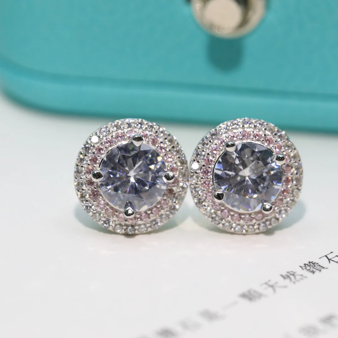 [TF]ROUND HALO EARRINGS