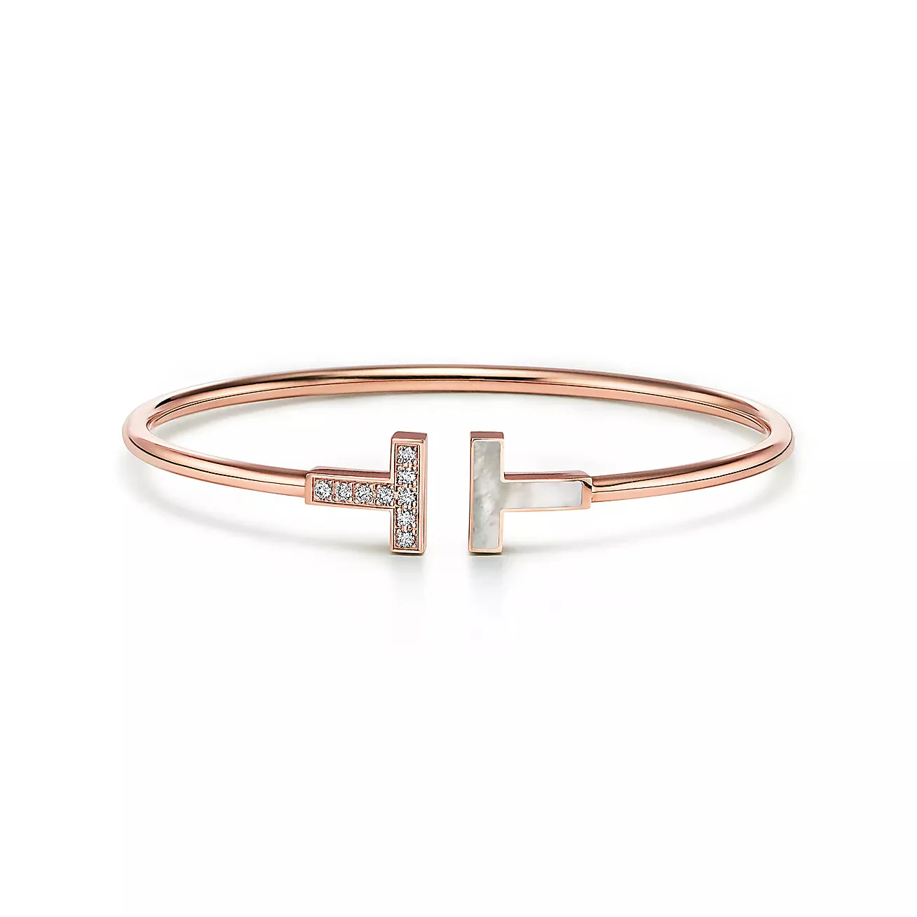 [TF]T BRACELET 1.8MM MOP DIAMOND ROSE GOLD