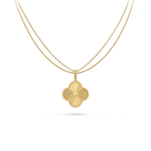 [VA]CLOVER 25MM PEDANT NECKLACE GOLD