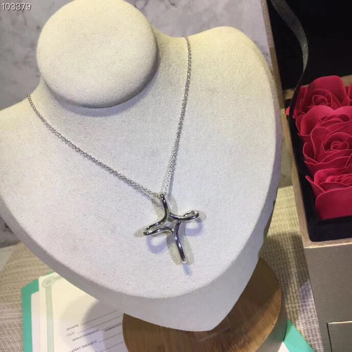 [TF]CROSS NECKLACE STERLING SILVER MATERIAL