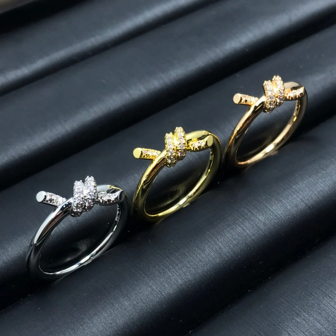 [TF]KNOT RING 1.2MM DIAMOND