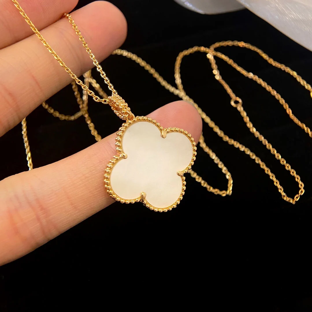 [VA]CLOVER 25MM MOP LARGE PENDANT NECKLACE