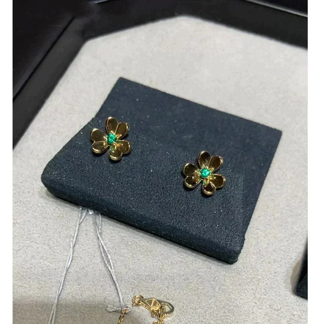 [VA]FRIVOLE  FLOWER MALACHITE EARRINGS