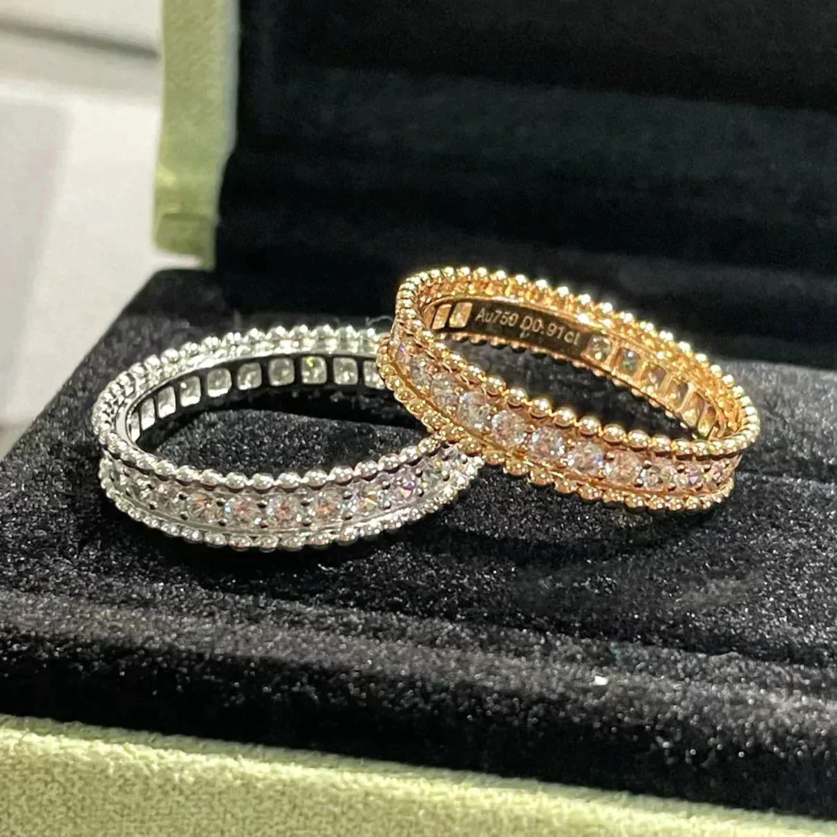 [VA]PERLEE DIAMOND ROSE GOLD RING