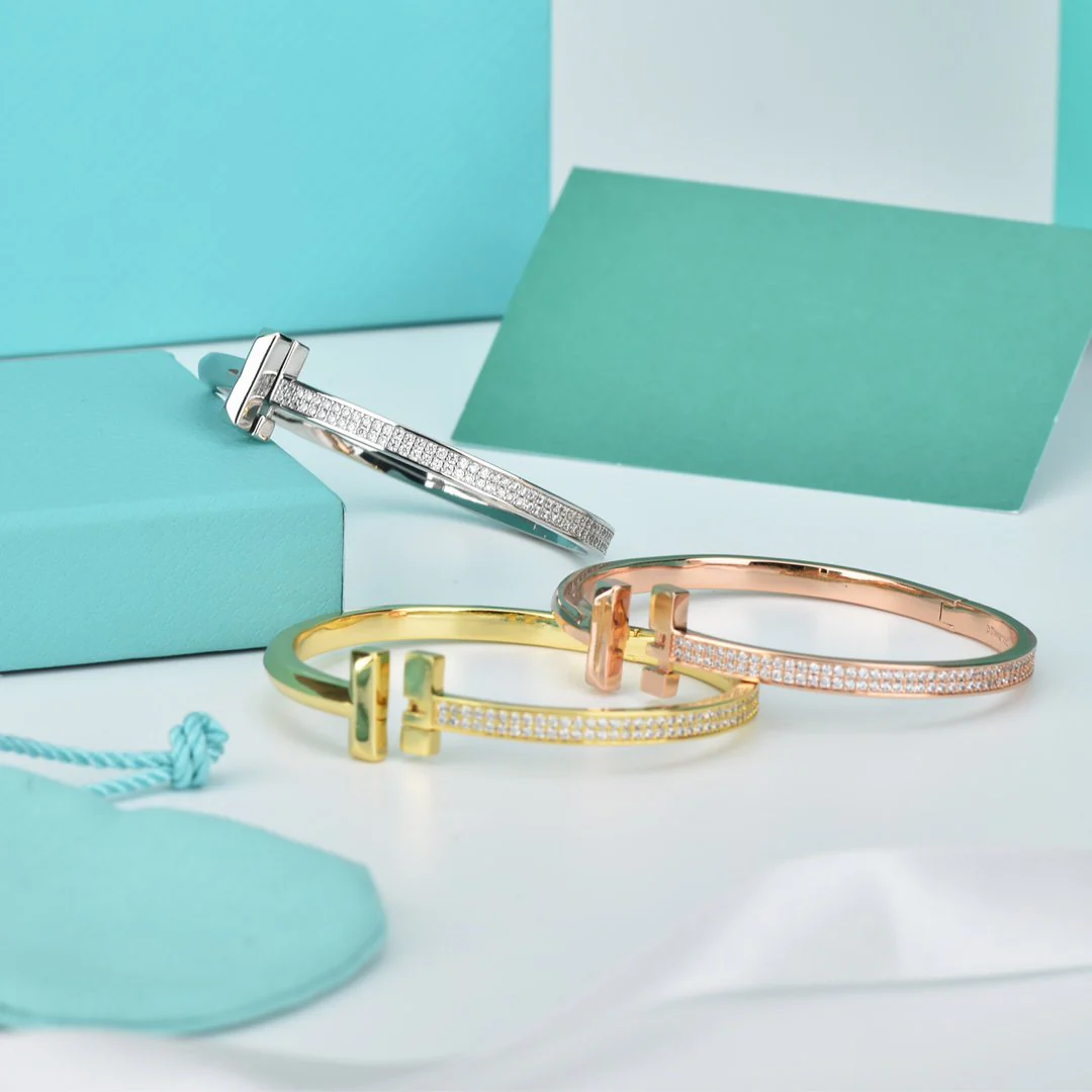 [TF]WIDE DIAMONDS HINGED BANGLE