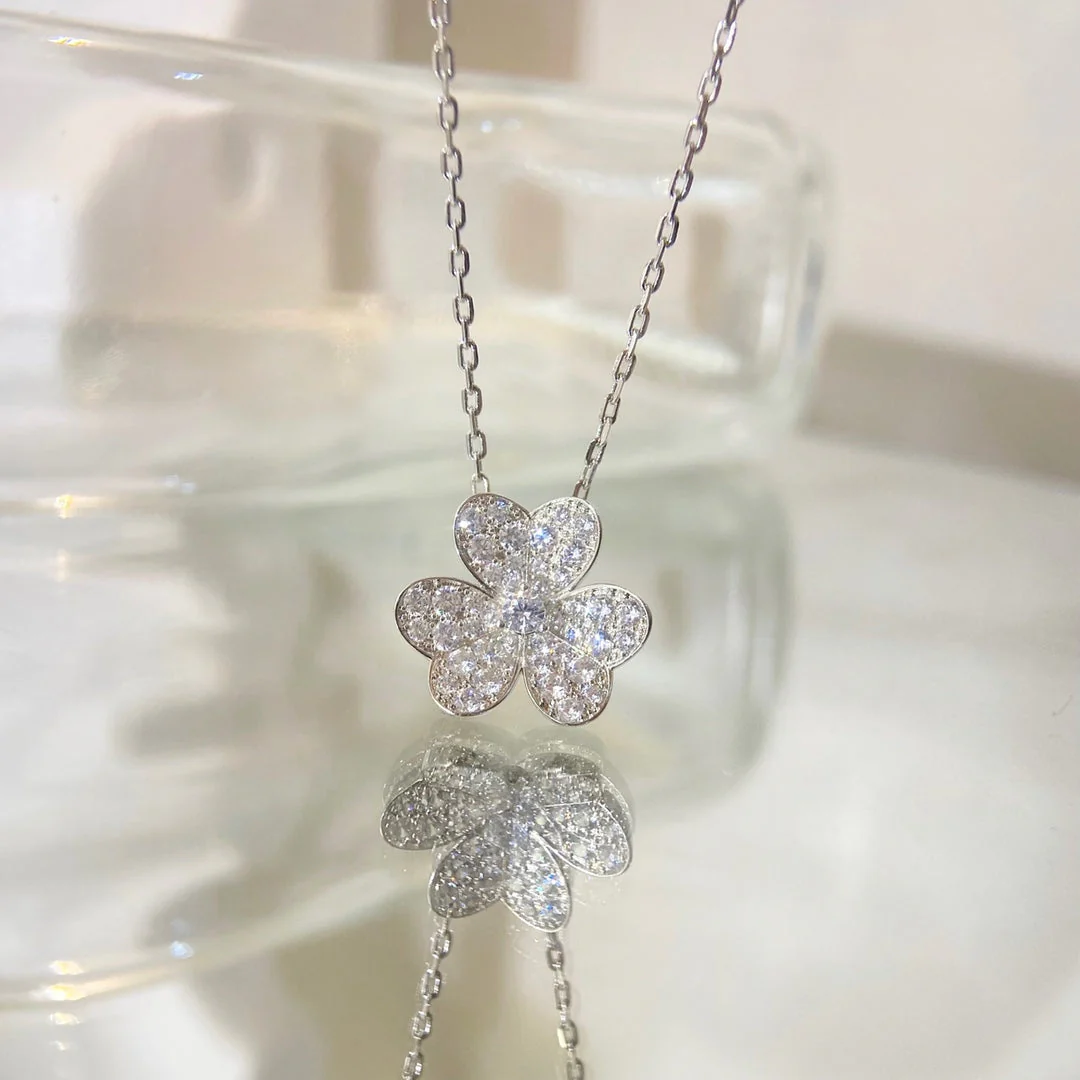 [VA]FLOWER DIAMOND NECKLACE
