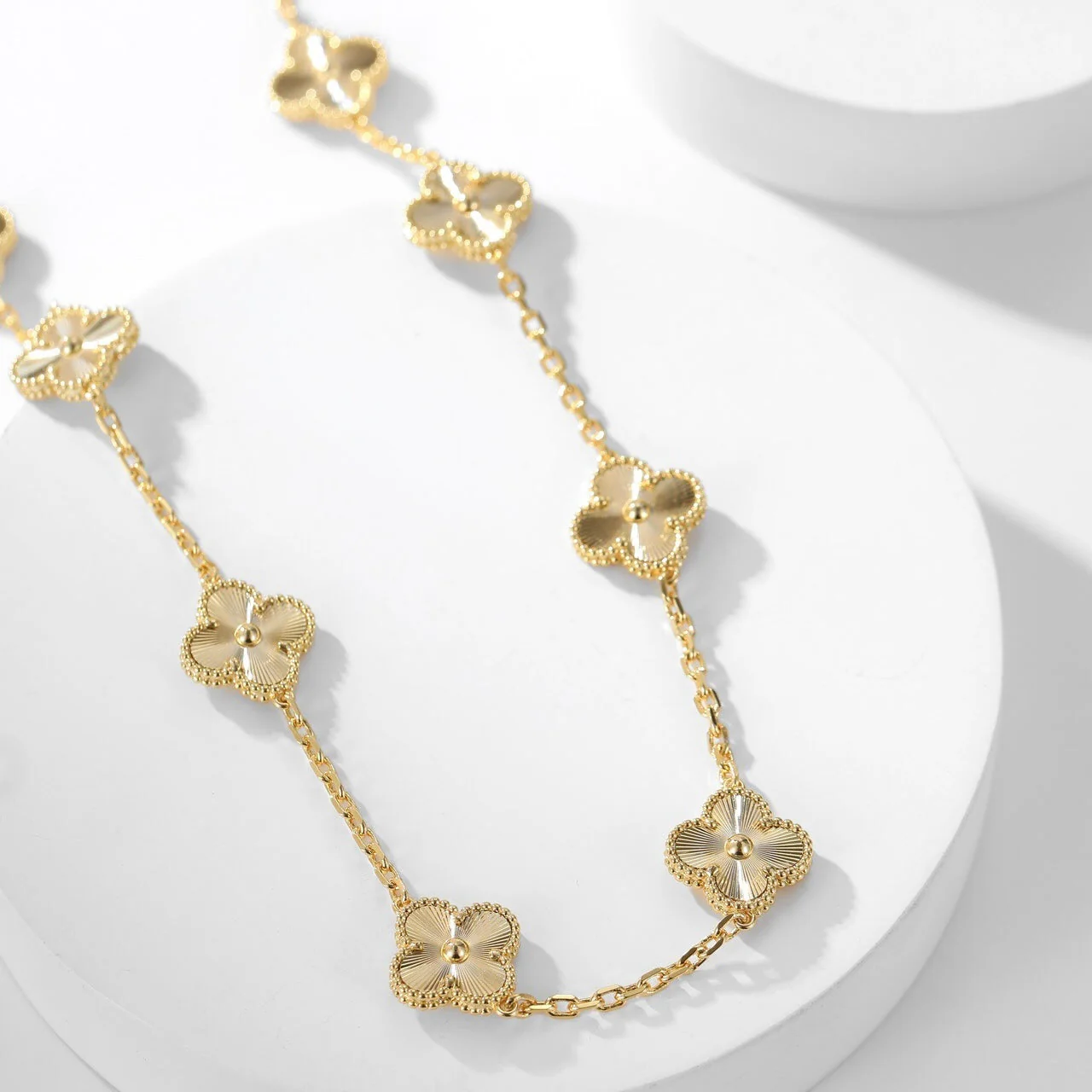 [VA]CLOVER 10 MOTIFS LASER NECKLACE