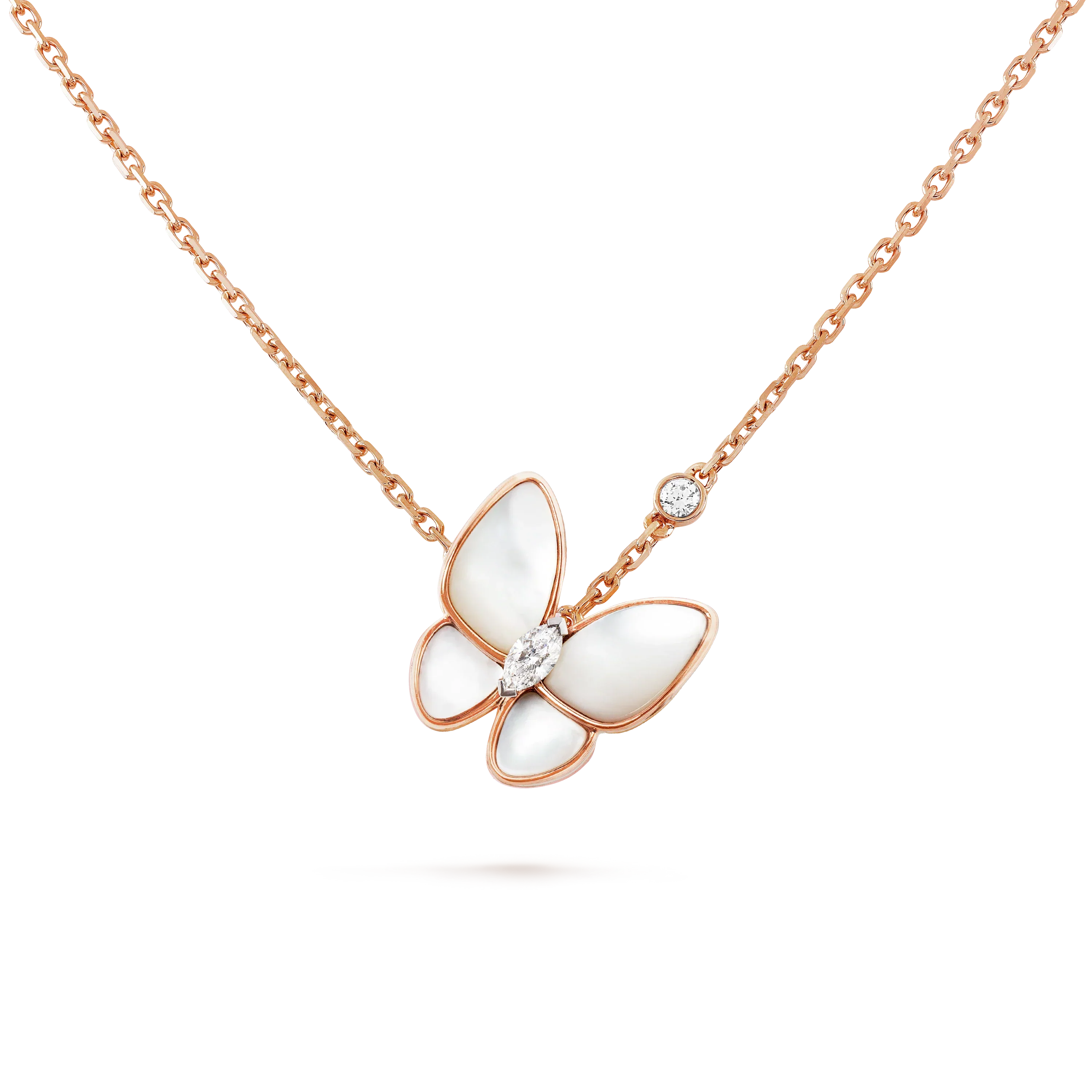 [VA]BUTTERFLY MOP DIAMOND NECKLACE