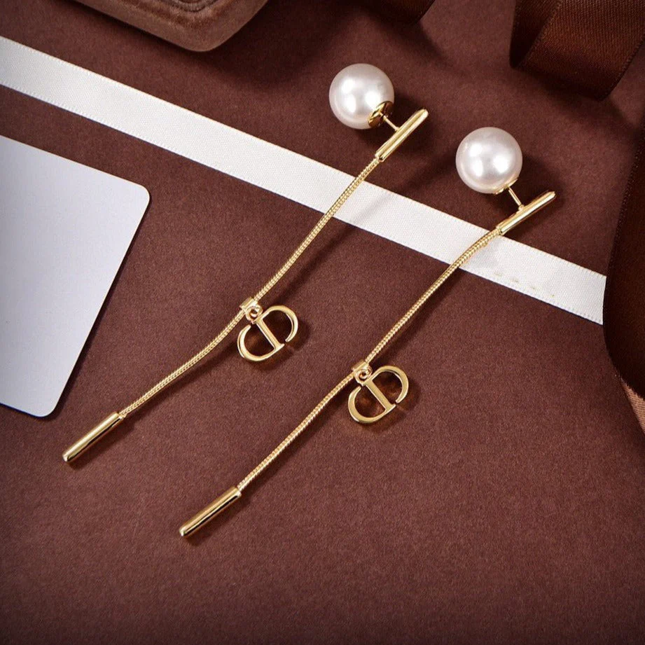 [CD] DROP GOLD EARRINGS