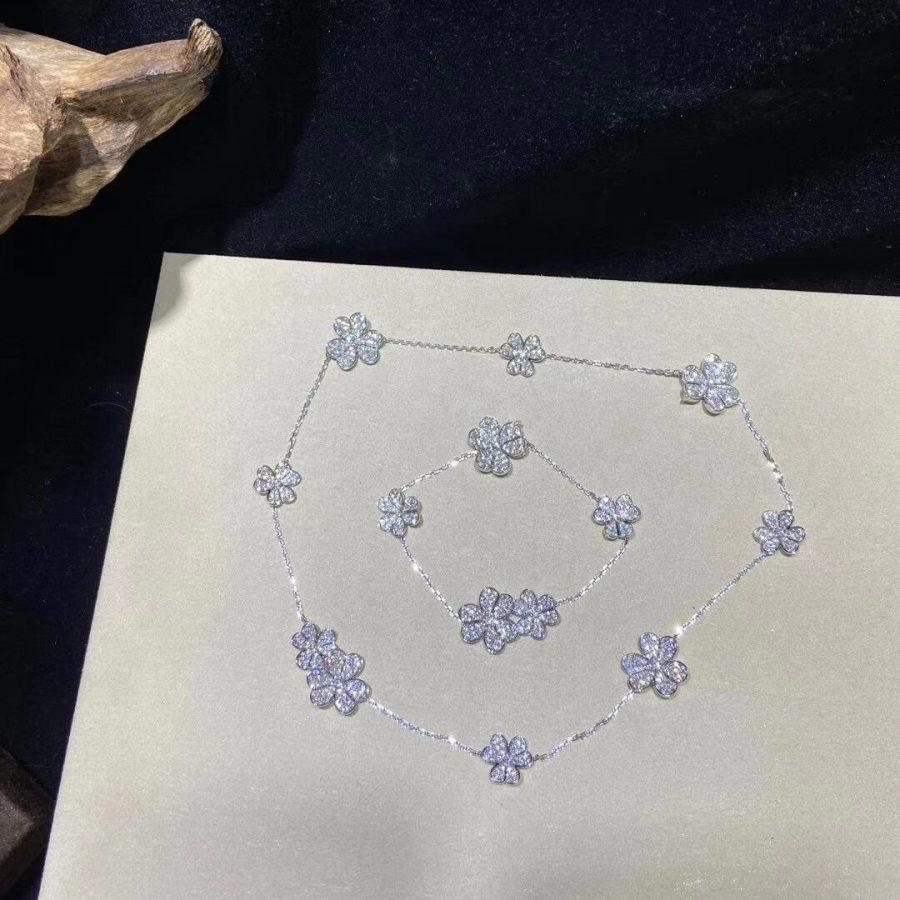 [VA]FRIVOLE SILVER 5 FLOWERS BRACELET