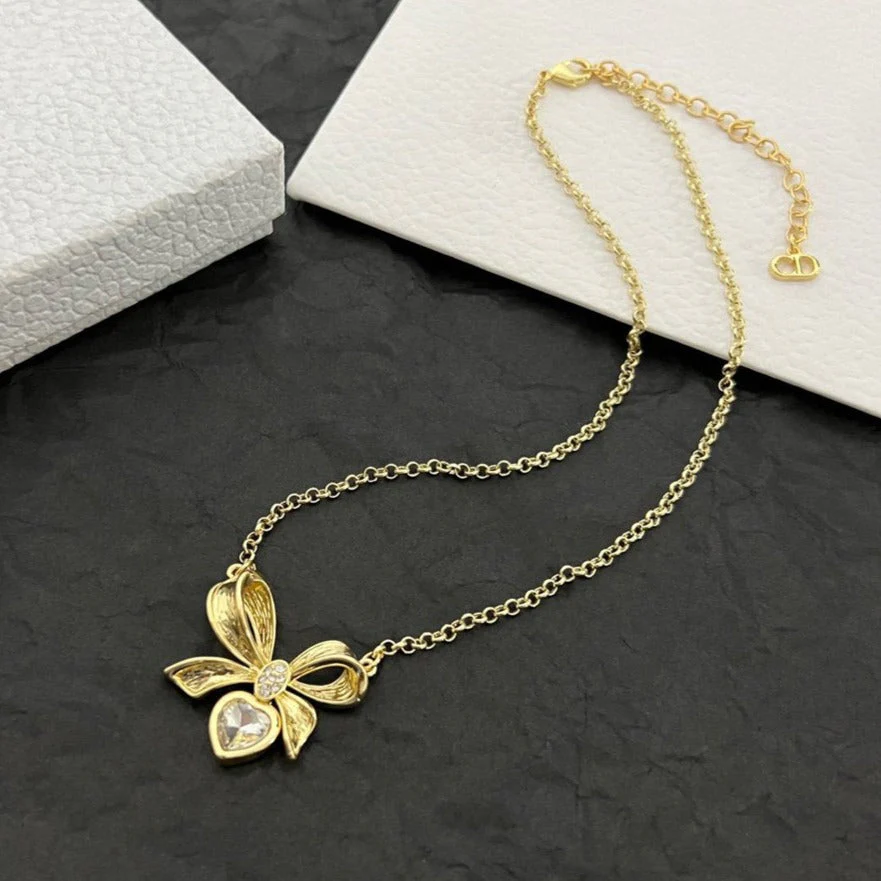 [CD] HEART GOLD DIAMOND NECKLACE