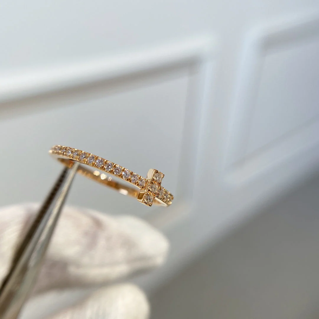 [TF]T RING DIAMOND ROSE GOLD
