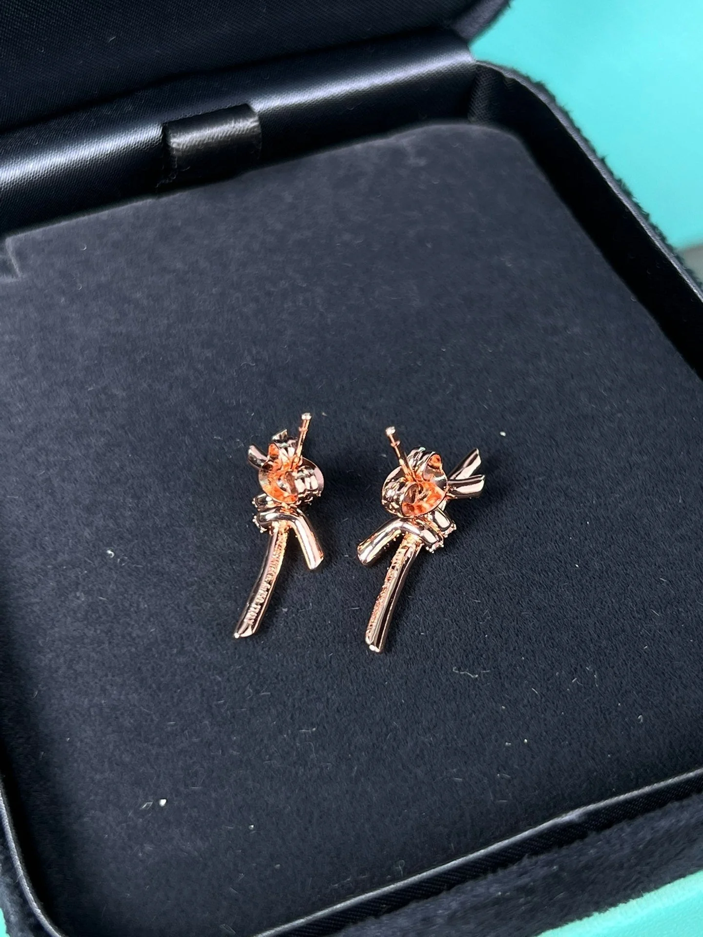 [TF]KNOT EARRINGS ROSE GOLD DIAMOND
