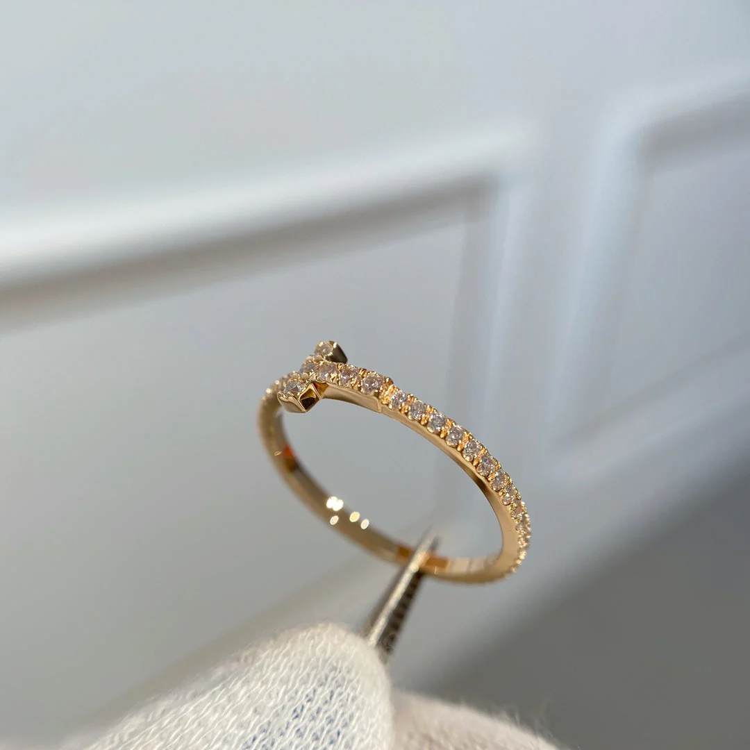 [TF]T RING DIAMOND ROSE GOLD