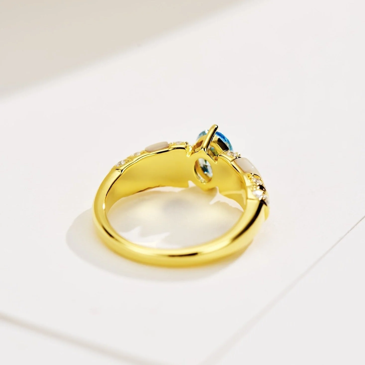 [CD]PARAIBA GOLD DIAMOND RING