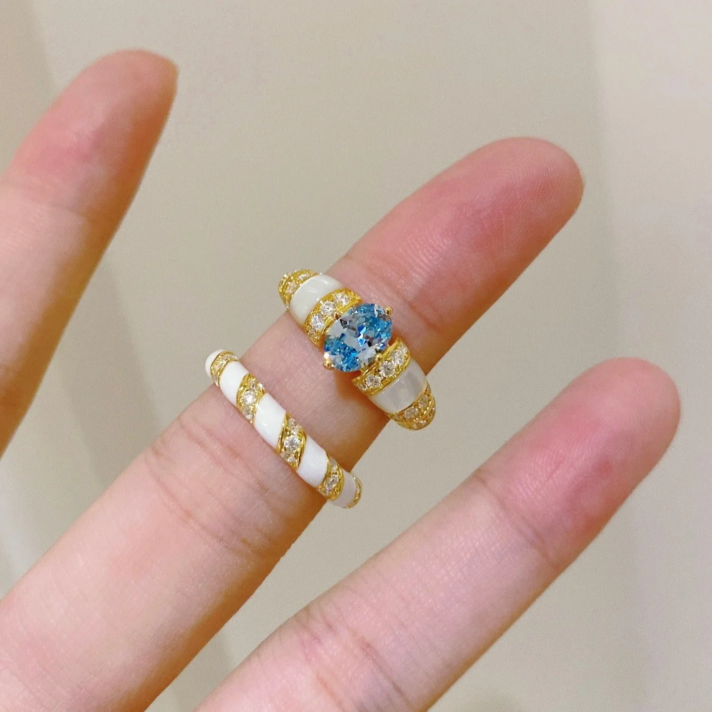 [CD]PARAIBA GOLD DIAMOND RING