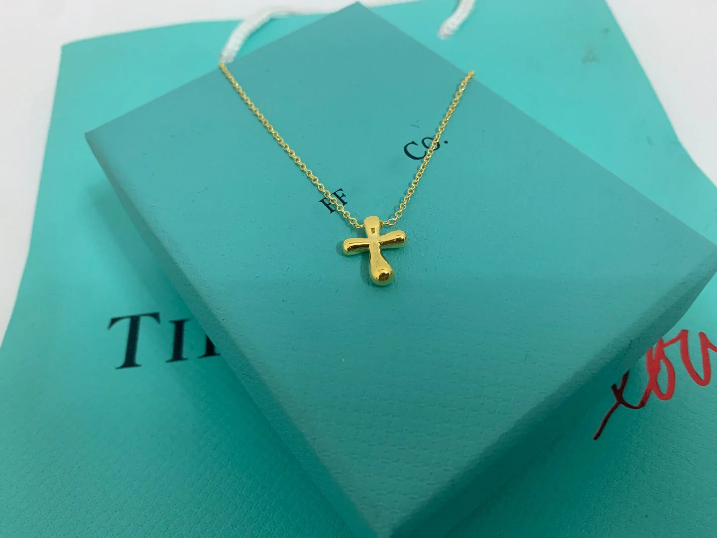 [TF]CROSS PENDANT MINI BARE CROSS NECKLACE